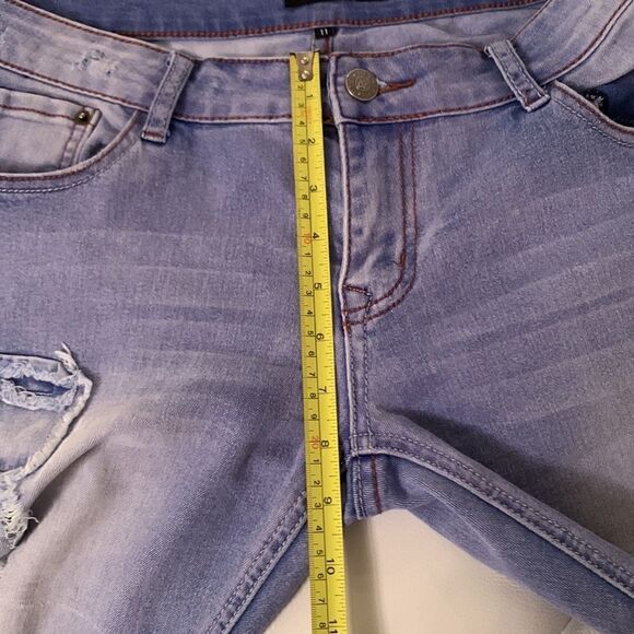 Bee & Ceci L.A. Distressed Patchwork Jeans Size 11( junior) - Picture 4 of 13